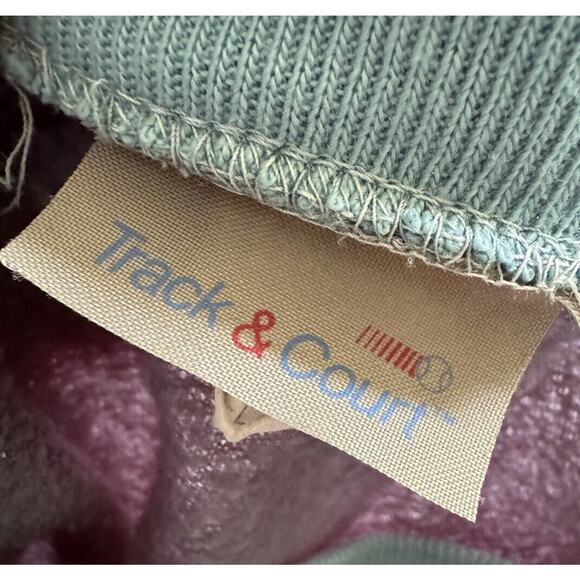 Track & Court Full Set Tracksuit VTG L Gray Blue Red Tennis Racquetball Sports - Picture 7 of 15